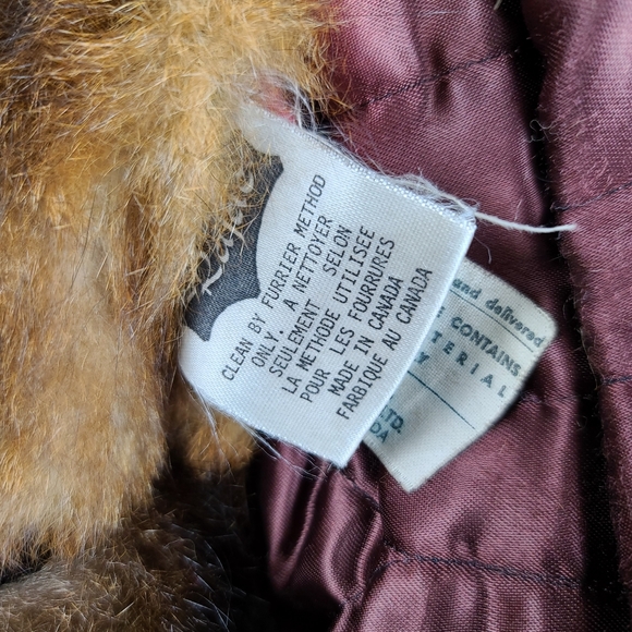 Rajac Vintage Brown Leather Fur Coat - Picture 10 of 13